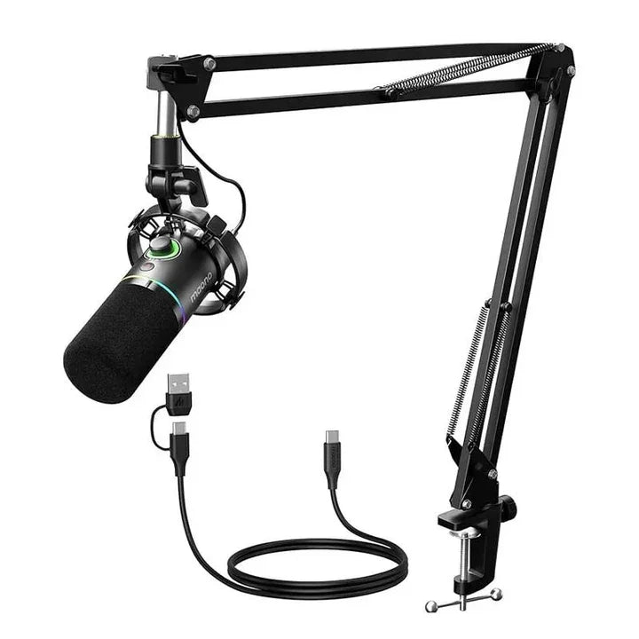 Maonocaster PD200XS USB/XLR Dynamic Microphone Set with Boom Arm - Tashqila Maonocaster PD200XS USB/XLR Dynamic Microphone Set with Boom Arm - Tashqila
